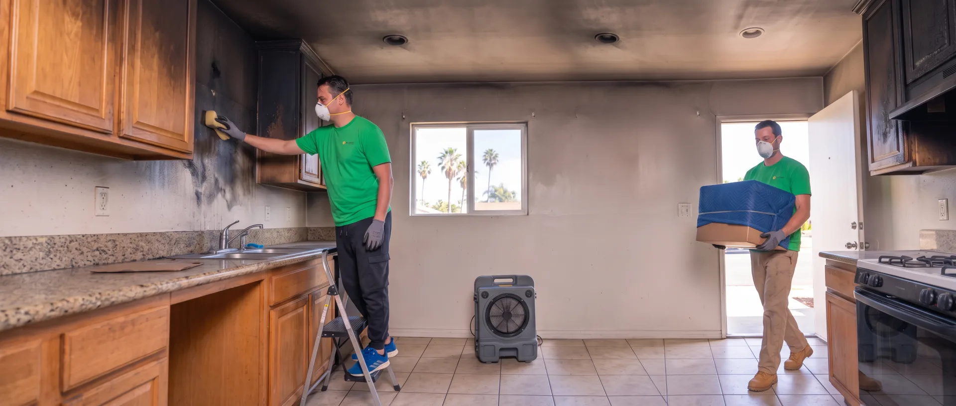Fire and smoke damage repair in Del Mar